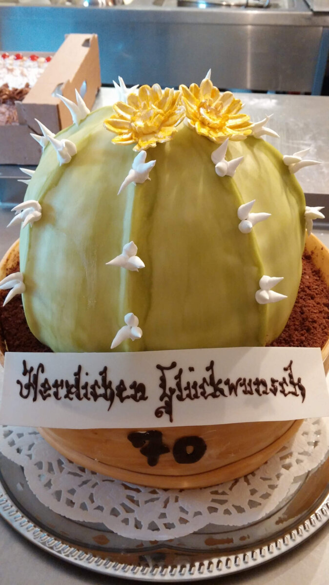 Torte in Form eines Kaktus